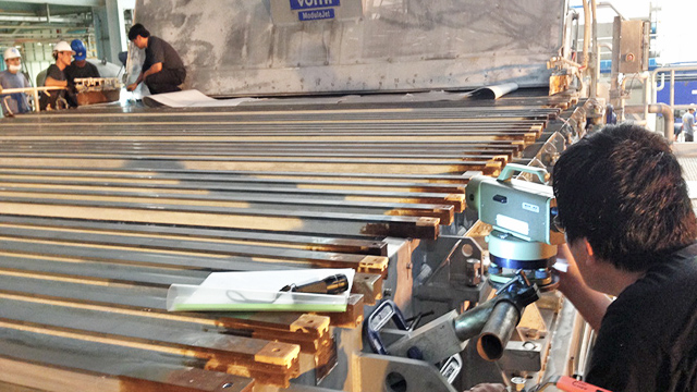 dewatering element alignment
